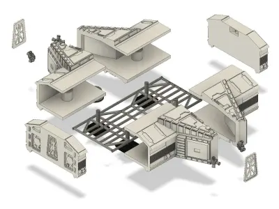 Space 1999 Science pod addition 22 inch model 3D print model