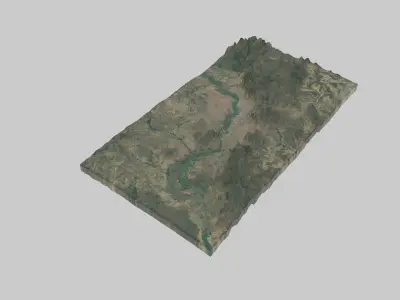 BAMAKO City Low-poly 3D model