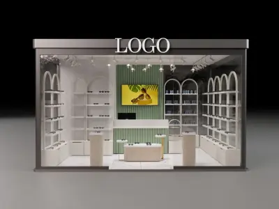 Glasses Exhibition Stand 3D model