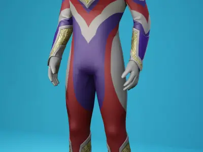 ultraman trigger 3D model
