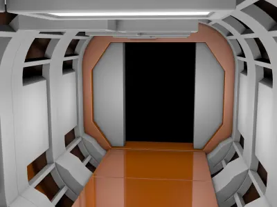 Sci Fi Corridor 3D model
