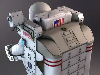 NASA MMU Astronaut with backpack 3D model