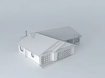 Tract House Free 3D model purchase