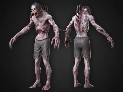 Humped Mutant Low-poly 3D model