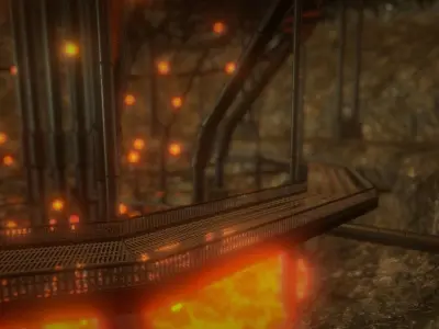 Steam Factory Low-poly 3D model