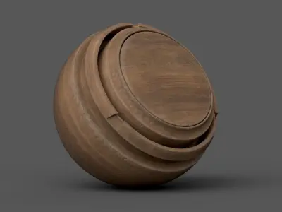 Substance Painter Wood 1 Smart Material Texture