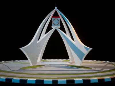 Deira Clock Tower DUBAI 3D model