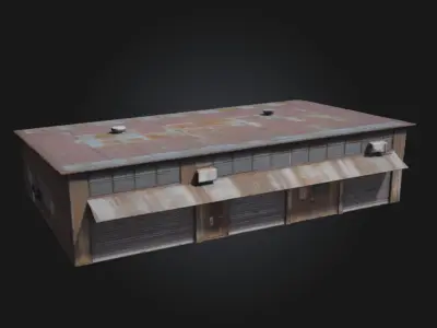Warehouse Exterior  Industrial Realism for Urban Scenes 3D model