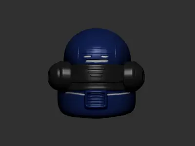 helmet high poly sculpt 3d printable ver 7 3D model 3D model 129