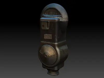 Long Beach Parking Meter 3D model