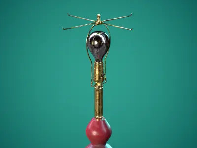 Modern Lamp - PBR Game Ready Free low-poly 3D model