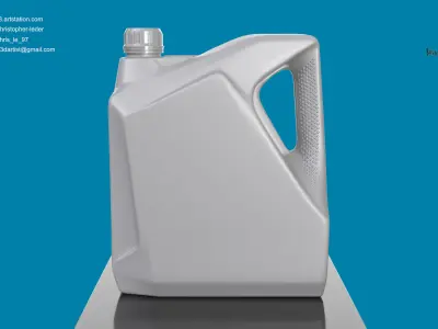 4L Canister High Quality 3D Model  3D model