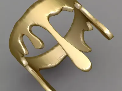 Dripping Ring 3D Print Model 3D print model