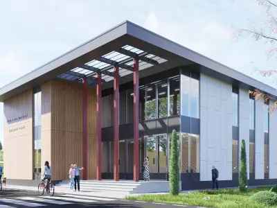 University Low-poly 3D model