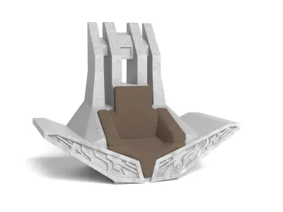 Bo-Katans Throne small 1-18 scale 3D print model