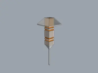 Landscape floor light fixture 3D model