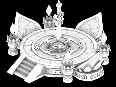 Gang - Decorative Altar 03 3D model