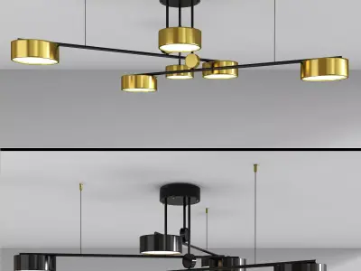 Technum Led Chandelier 3D model