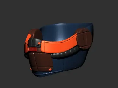 gas mask helmet scifi high poly sculpt  ver4  3d printable  3D model