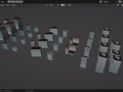 Tokyo Buildings Mega Pack Low-poly 3D model