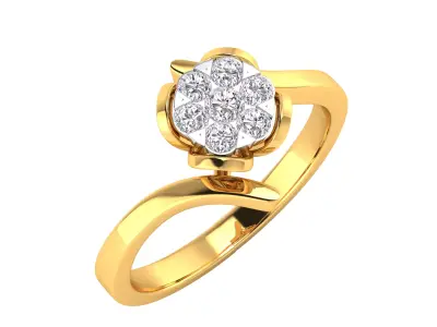 Women Ring Render 3dm STL MTL SLC JCD OBJ FBX Details 3D print model 51