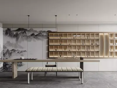 apartment interior scenes     3D model 8
