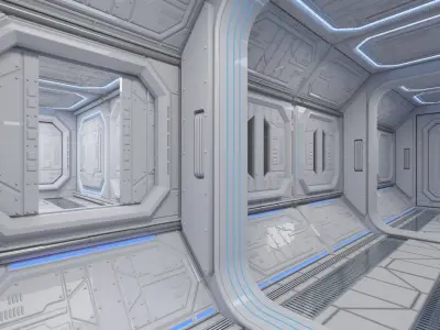 Sci Fi Interior 1 3D model