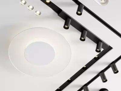 Astro Lighting Set 3D model