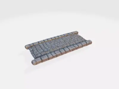 A stone bridge 3D model