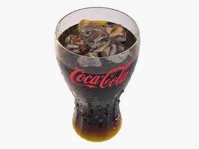 Coca-Cola Glass 3D model