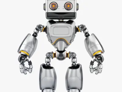 Big Daddy retro bot  3D model