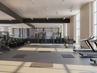 Athletic club 3D model