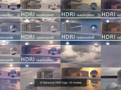 10 Spherical HDR map Texture