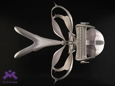 Alien Mothership with Fighters 3D model