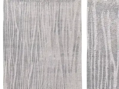 CORDON HAND-KNOTTED WOOL and SILK RUG 3D model