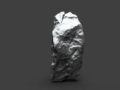 Snowy Rock 4-11 Low-poly 3D model