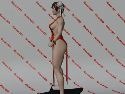 Chun li street figher 3D print model