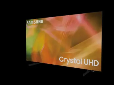 Samung Crystal UHD Low-poly 3D model