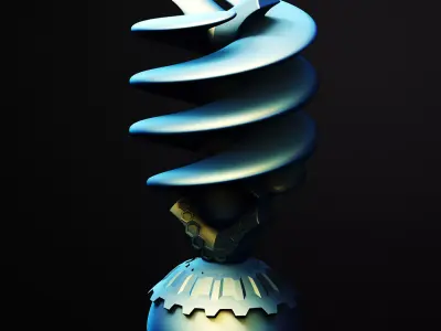 The Helix Valut Building Scifi 3D Printable STL File 3D print model