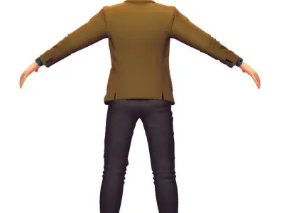 Cartoon High Poly Subdivision Avatar 018 3D Model Low-poly 3D model