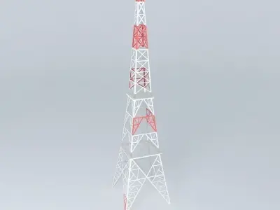 Tower model radio Free 3D model