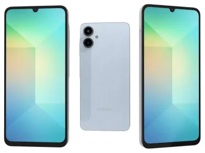 Samsung Galaxy A06 Light Blue 3D model