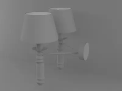 Wall  Sconce Model One Low-poly 3D model