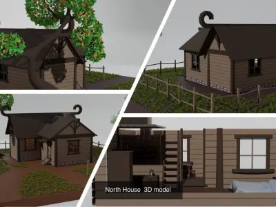North Village 3D Model Pack
