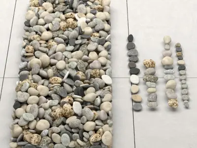 Pebble color 3D model