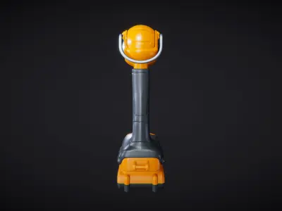 Cordless Work Torch 01 Active 3D model