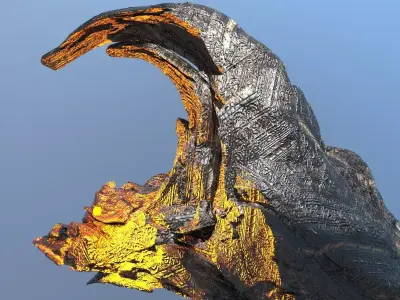 Ankylosaurus arched spine  3D model