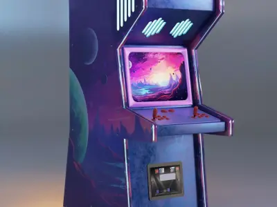 Game Machine Space Low-poly 3D model