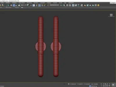 AGNES1 WALL BIG Low-poly 3D model
