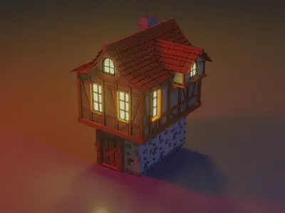 Home 1 Low-poly 3D model